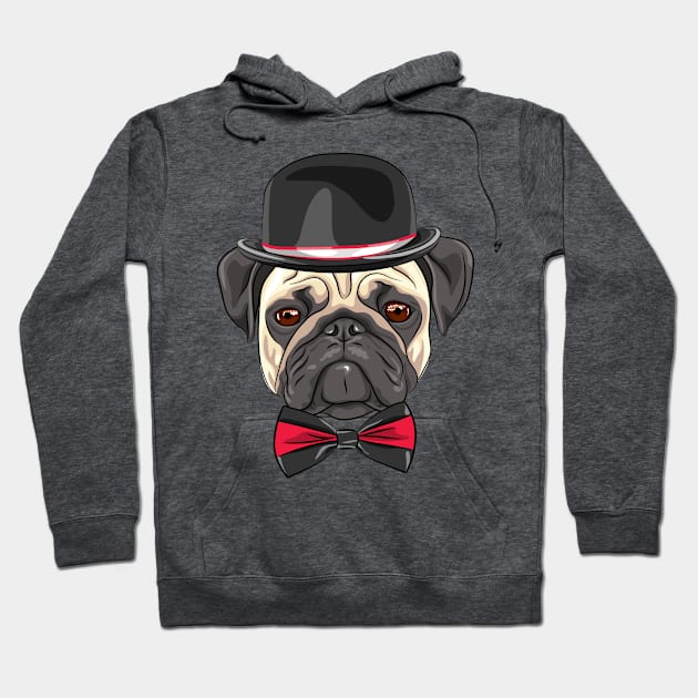 Cute and funny dog pattern Hoodie by Thepurplepig